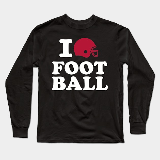 I love Football Long Sleeve T-Shirt by Designzz